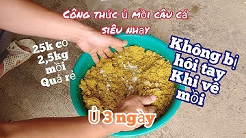 công thức làm mồi ủ câu cá siêu nhạy. rẻ,đơn giản mà rất hiệu quả