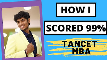 HOW I CRACKED TANCET EXAM AND GOT 99% | join telegram grp for mba preparation