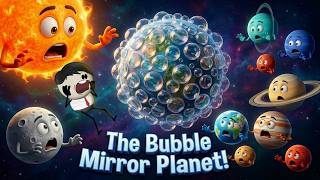 The Bubble Mirror Planet! | #aumsum #kids #science