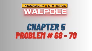5.68-70: Poisson Probability Distribution | Exercise Solution of Probability & Statistics by Walpole