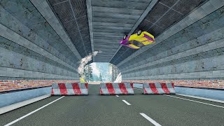 The tunnel is closed, but it basically does not affect traffic-BeamNG.drive