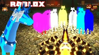 Roblox Horse World Snake Ghost New Emotes Horns And Spooky Spider Legs Halloween Update Youtube - roblox horse world game