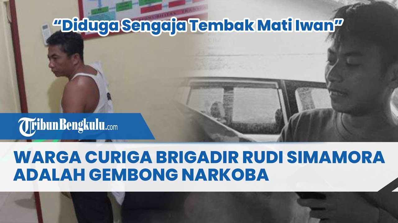 Warga Curiga Brigadir Rudi Simamora Adalah Gembong Narkoba yang Sengaja Tembak Mati Iwan
