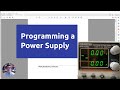 How to remote control a power supply