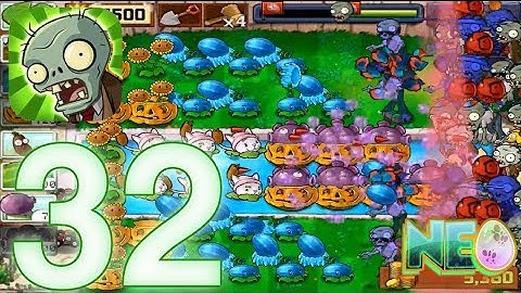 Plants vs. Zombies: Gameplay Walkthrough Part 32 - Survival Endless 12 Flags (iOS Android)