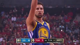 Klay Thompson All Game Actions 2019 NBA Finals Game 2 Warriors vs Raptors Highlights