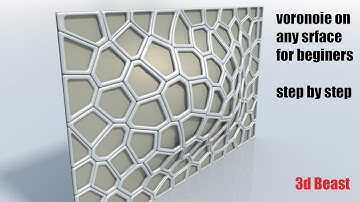 grasshopper voronoi wall facade on any surface |GRasshopper for architecture |[3d beast]