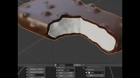 Blender | How to create a procedurally bitten chocolate - Quick Tutorial