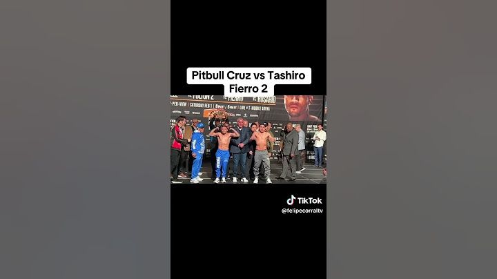 Pitbull Cruz vs TashiroFierro 2 #boxer #boxeo