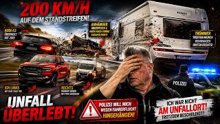 200 km/h auf dem Standstreifen! Unfall überlebt & Bekomme ich eine Anzeige wegen Fahrerflucht?