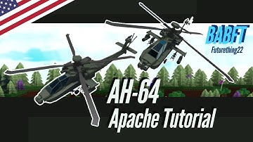 AH-64 Apache Attack Helicopter Tutorial V2 (Roblox Build a Boat for Treasure)