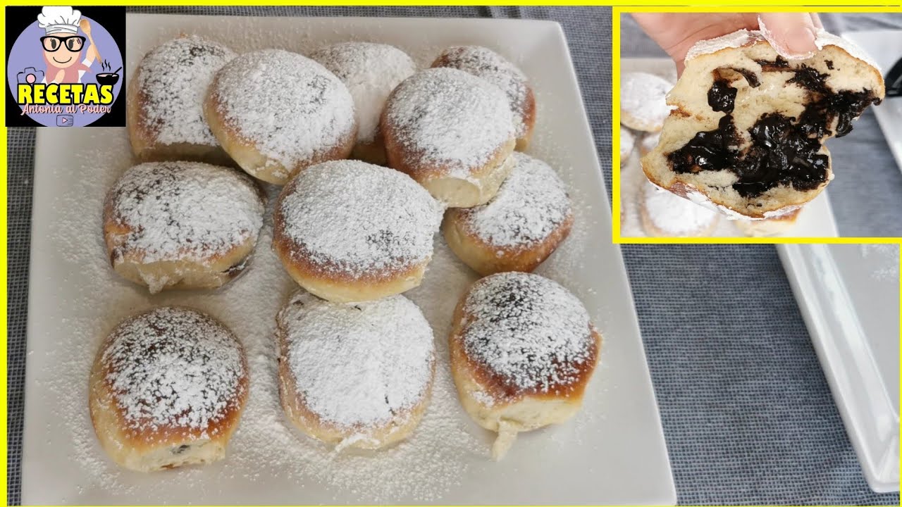 TE DENUNCIARAN SI HACES ESTA RECETA!!!! BOMBAS RELLENAS DE CHOCOLATE SÚPER FÁCIL AMASADO DIFERENTE