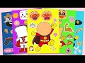 【癒しASMR】アンパンマン🍞と一緒にシールを飾ってはがす🎧 Peaceful Sticker Book Fun with Anpanman