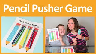 Pencil Pusher Printable Game for Back-to-School Fun or Family Game Night