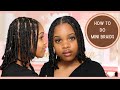 How I Did Individual Mini Braids | Natural Hair Protective Style