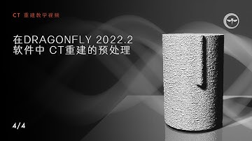 在Dragonfly 2022.2软件中 CT重建的预处理