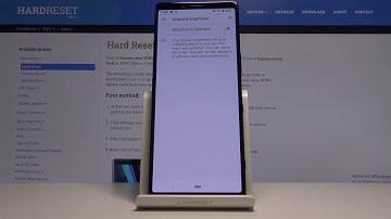 How to Activate Auto Brightness in SONY Xperia 1 – Find Screen Brightness Options