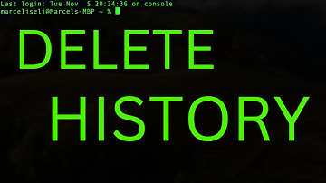 How to Delete the Terminal History on Mac
