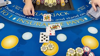 I WON $400,000 ON ONE BLACKJACK DOUBLE DOWN BET IN $1,000,000 SUPER HIGH STAKES BLACKJACK SESSION!
