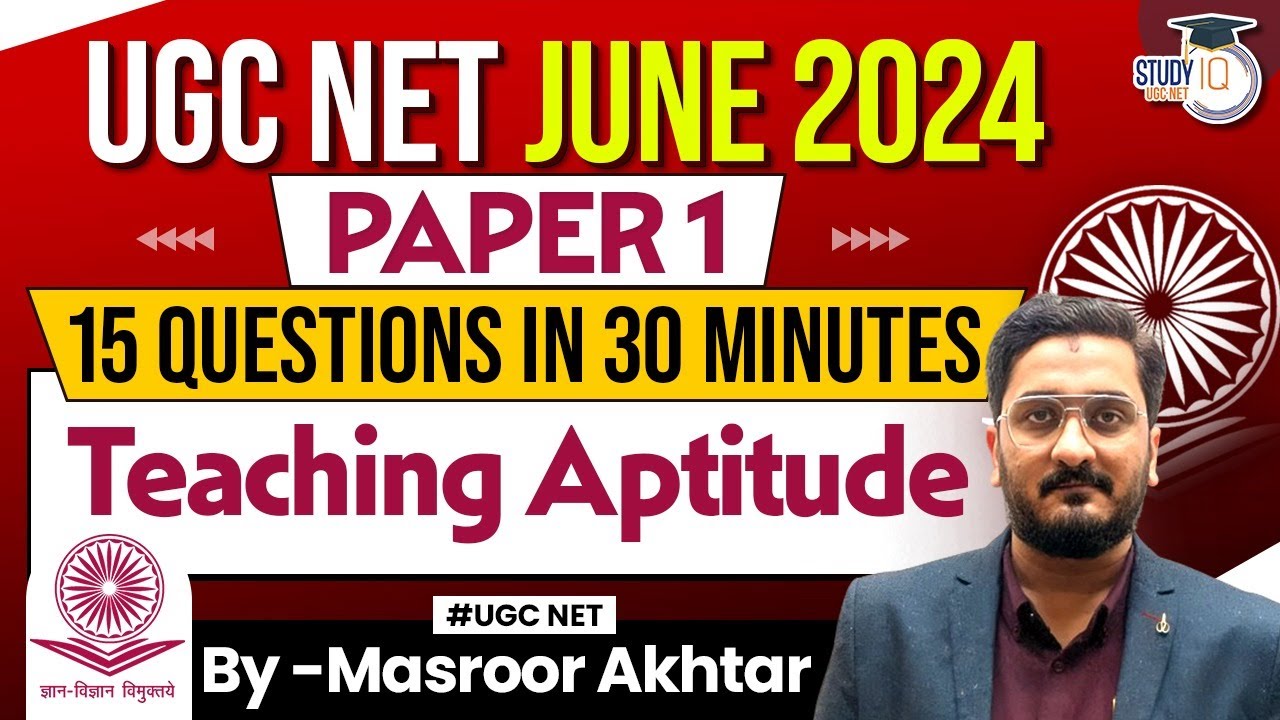 UGC NET JUNE 2024 Paper 1 | Complete UGC NET Paper 1 Teaching Aptitude ...