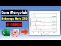 Cara mengolah beberapa data XRD menjadi satu grafik di ORIGIN
