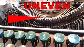 Smith Corona Typewriter Type Bars Sticking Up, Uneven, Keys not Level, Repaired Bent Link