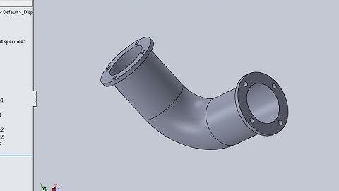 Swept Boss/Base Command for making Bend Pipe in Solidworks | Elbow Pipe | Swept Boss Base Comand