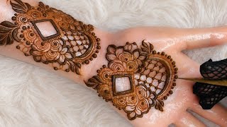 Very beautiful patchwork floral henna design//stylish and elegant floral mehendi design #henna#mhndi