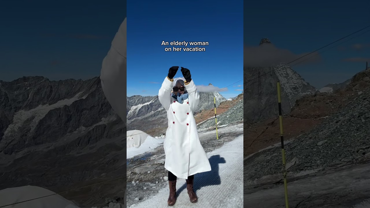 The youngins told me this was a trend #matterhorn #zermatt #freiren #cosplay