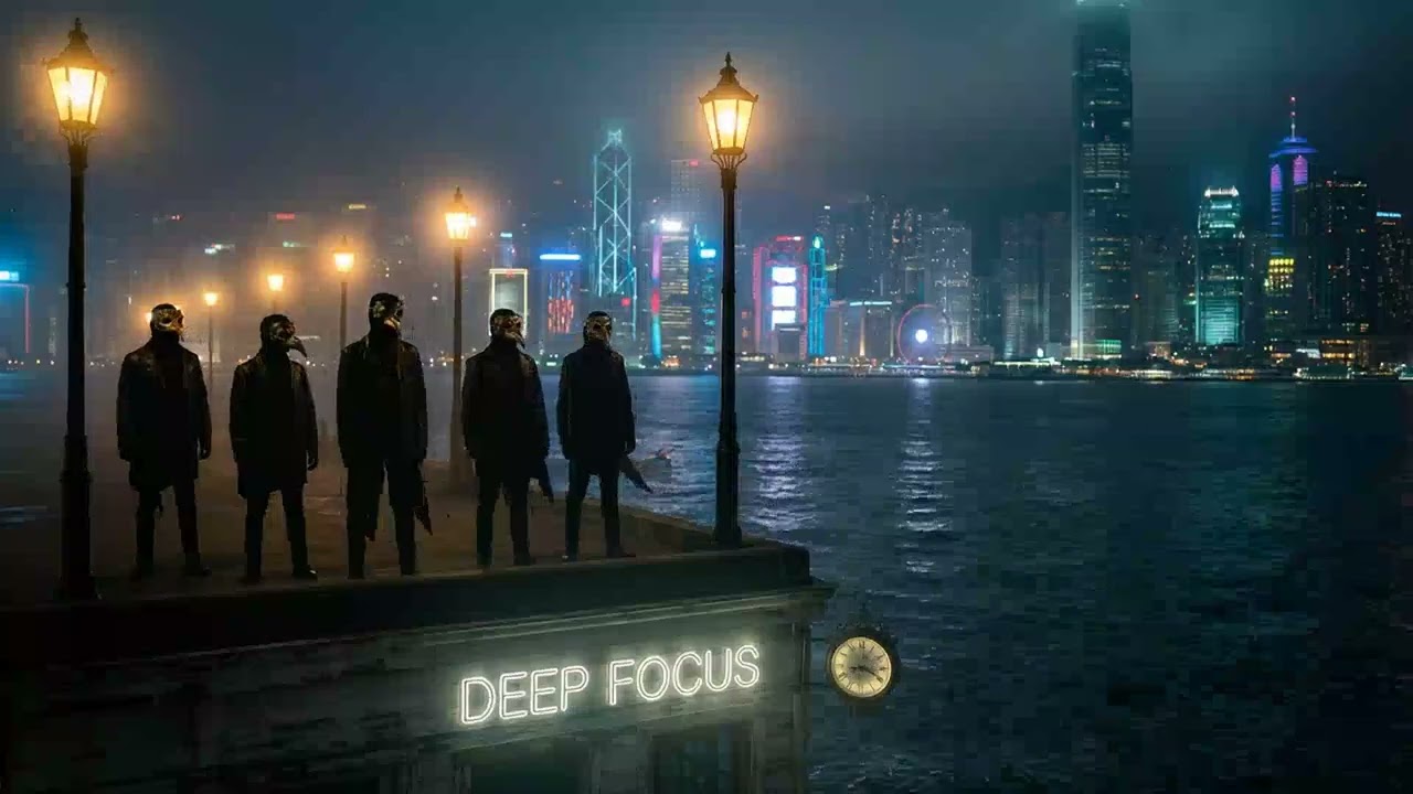 Waterfront Silhouettes Jazz – Deep Focus Modal Fusion for Midnight Study