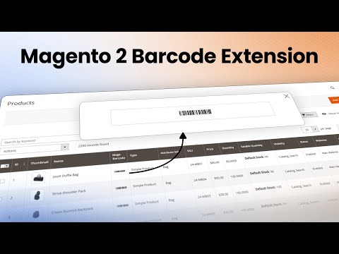Magento 2 Barcode Extension for Easy Stock & Inventory Management