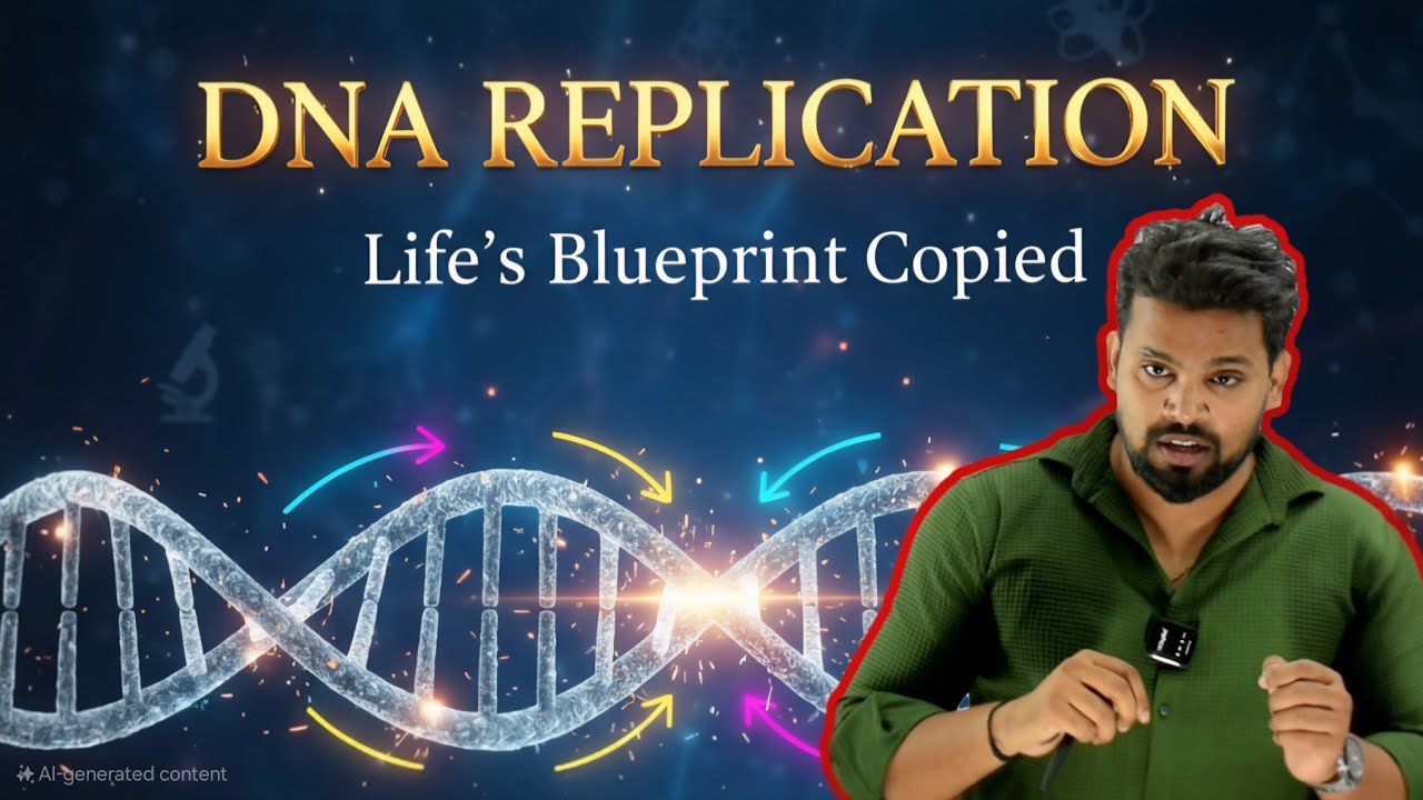 DNA Replication Explained in a simple way |  Molecular Biology | Vinay Biology🔥🔥