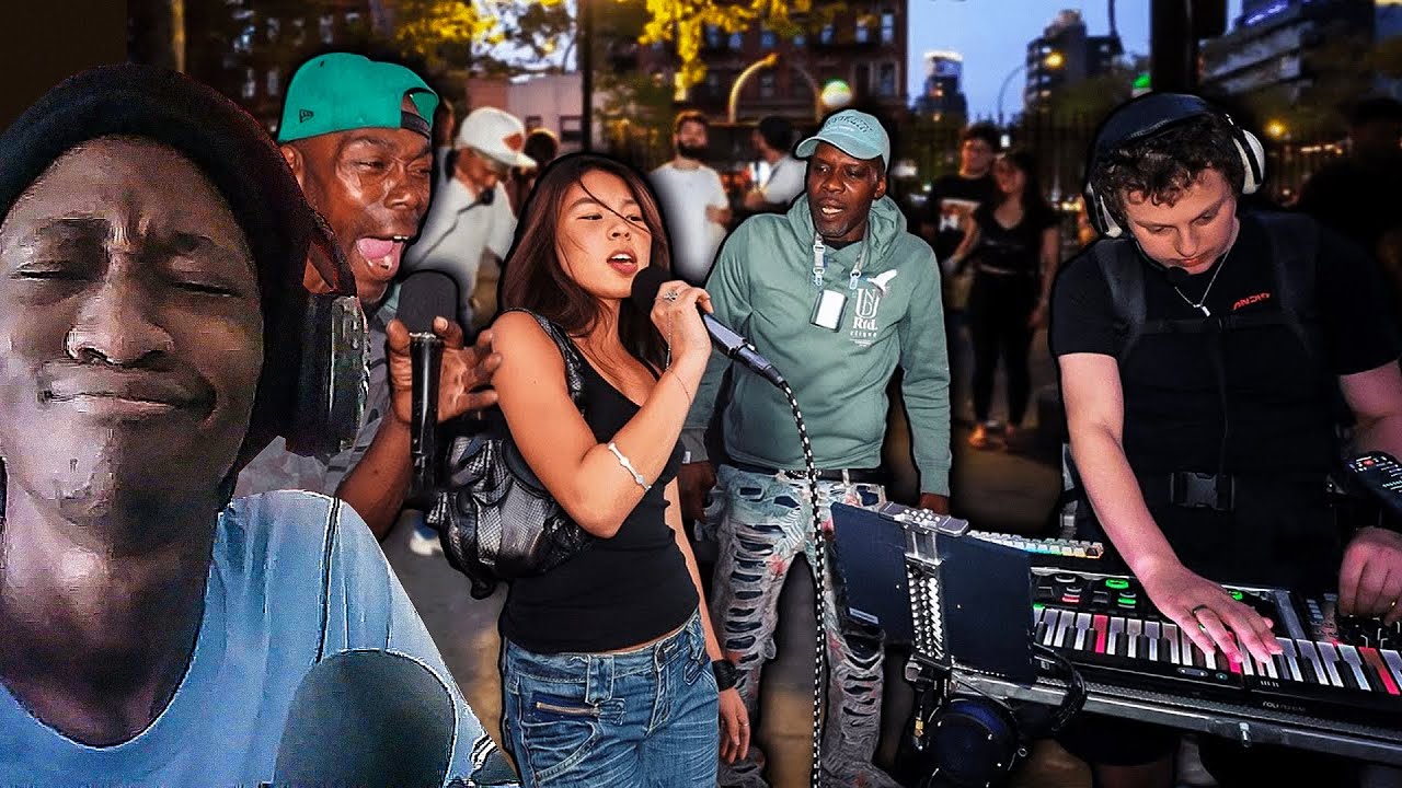 Hidden TALENT in NYC 🎤🔥 | ARIatHOME Freestyles Reaction