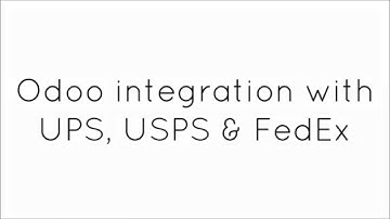 Odoo Shipping Connector for UPS, USPS & FedEx - Globalteckz
