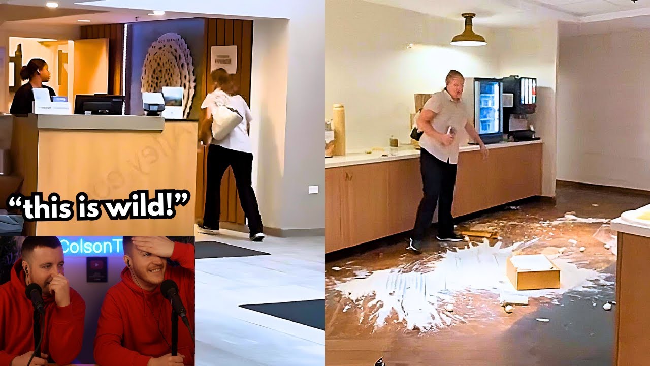 Работник отеля полностью потерял самообладание после увольнения...