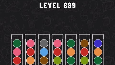 Ball Sort Puzzle Level 889 #ballsortpuzzle #ballsortpuzzlegameplay #puzzlegame #mobile games