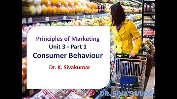Consumer Behavior - Unit 3 - Part 1 - Principles of Marketing Class