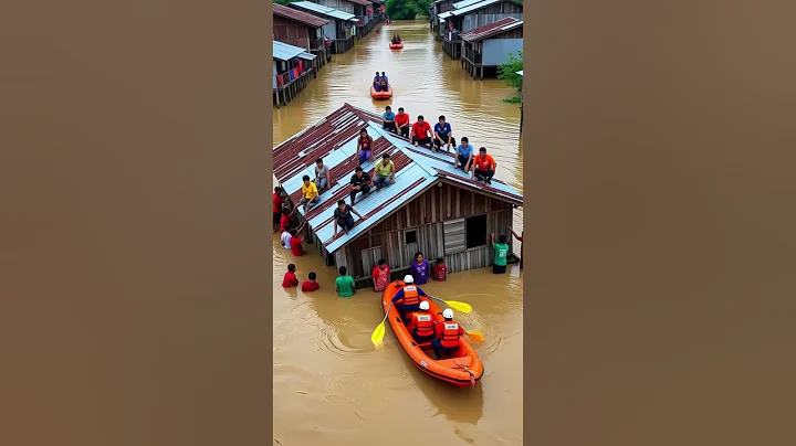 a massive highway bridge collapse caused by catastrophic flooding !