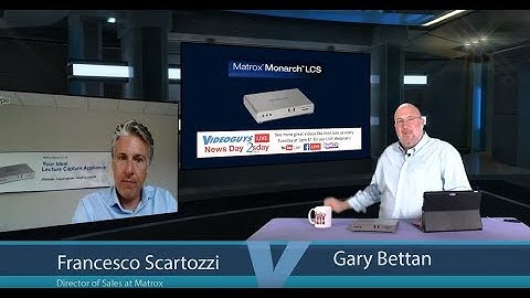 Matrox Monarch LCS Videoguys News Day 2sDay Live Webinar