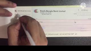 How to write a cheque./কীভাবে চেক লিখতে হয়।