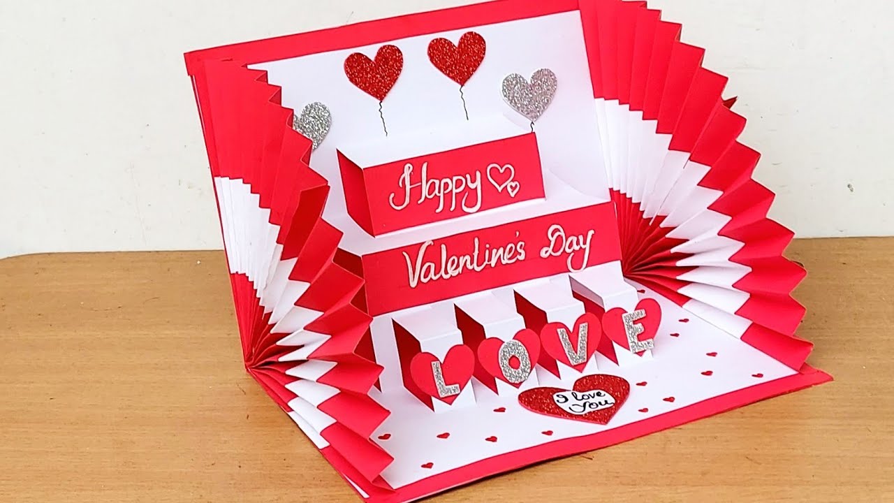 Valentines day Card 2023/Handmade Greeting Card/How to make