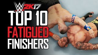 WWE 2K17 - TOP 10 FATIGUED FINISHERS! (WWE 2K17 Tired Finishers) screenshot 5