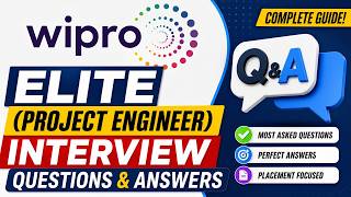 Wipro Elite (Project Engineer) Interview Questions & Answers