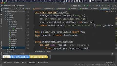 [오지랖 파이썬 웹 프로그래밍] 6장 Onlineshop 44 - AjaxCreateOrder function 만들기!