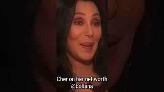 Cher talks about her net worth #foryou #cher #singer #viral #everyone #highlights #shortvideo