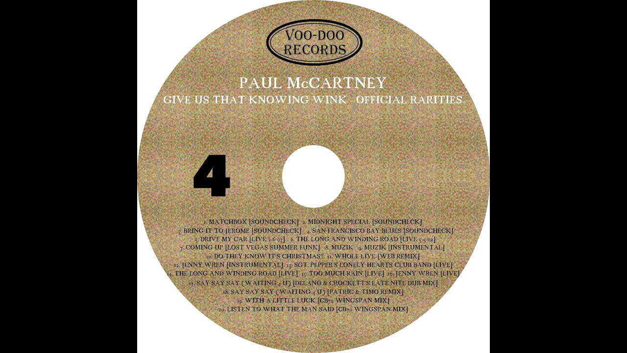 Paul McCartney Matchbox (Soundcheck, National Car Rental Center Ft