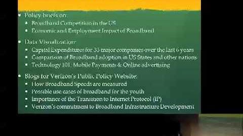 Mustafa Naseem -- Internet policy at Verizon headquarters, Washington, D.C.