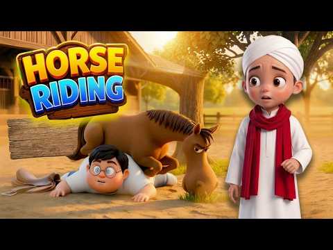 Horse Riding and Kids | শিক্ষণীয় ইসলামিক কার্টুন | Hamza AI Cartoon | Bangla Kids Cartoon