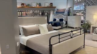Shop the Gorgeous Dogwood Upholstered Metal Bed: Only at Furniture Row