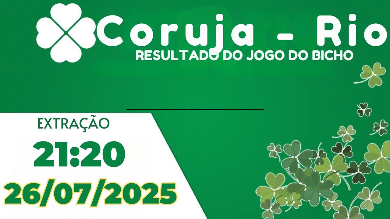 🍀 Resultado da Corujinha Rio 21:30 – Resultado do Jogo do Bicho Coruja ...